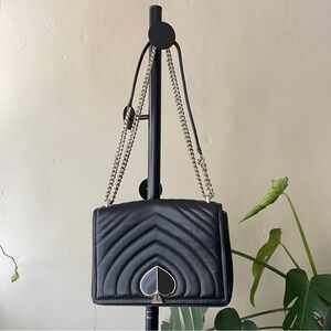 black leather kate spade crossbody bag